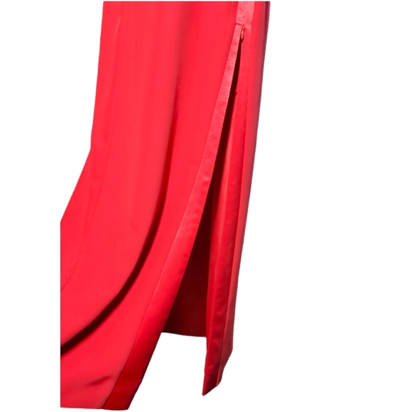 Jhoseff Ribboff  Red Satin Formal Elegant Dress.    Size 10 - Picture 14 of 16